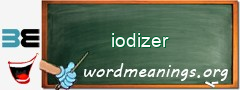 WordMeaning blackboard for iodizer
